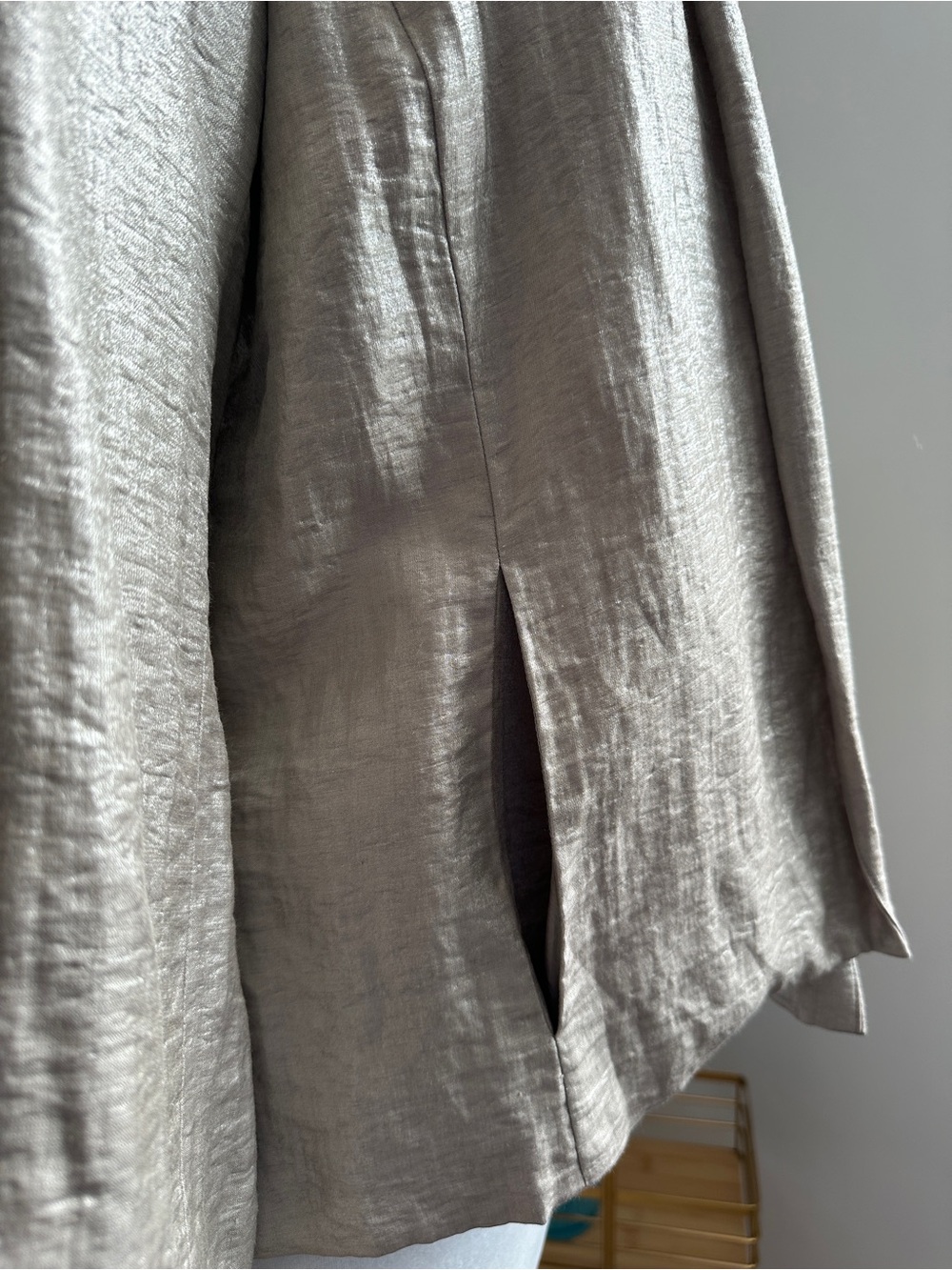 Vintage Eileen Fisher Iridescent Lightweight Jacket/Blazer - Picture 4 of 12